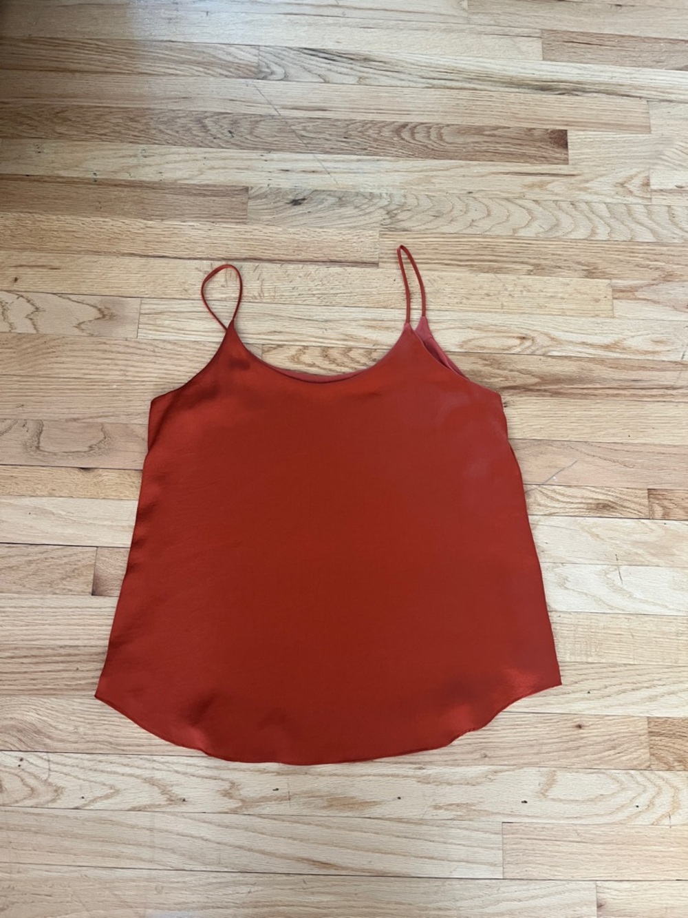 Bar III Satin Rust Cami Tank Top